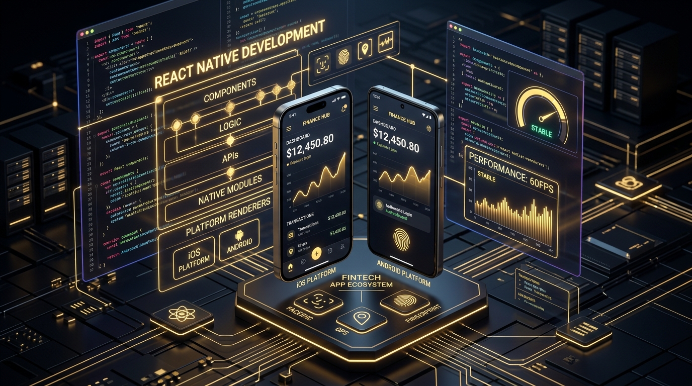 Aplicaciones Móviles Empresariales: React Native a 60fps con Arquitectura Offline-First